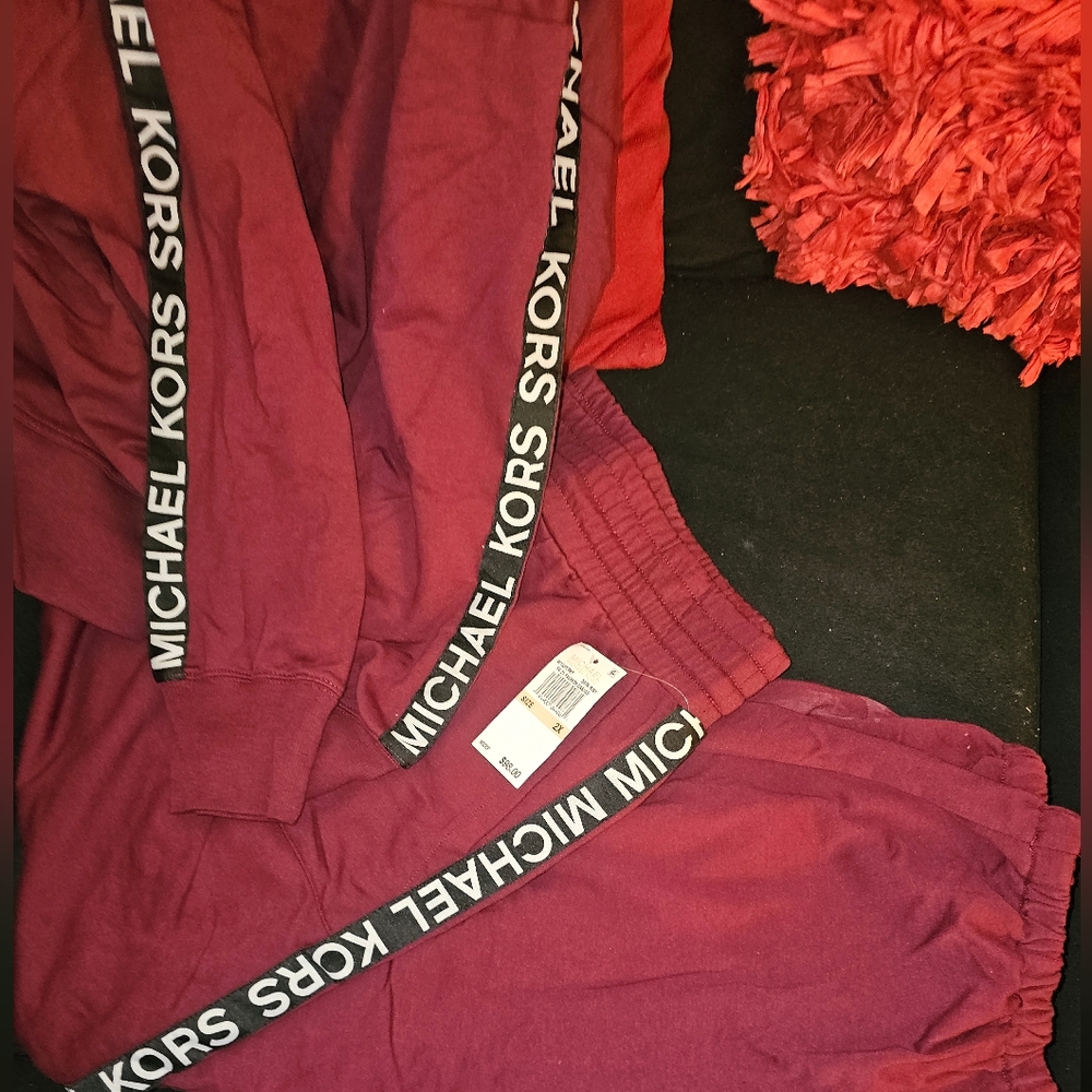 Mk jumpsuit burgandy